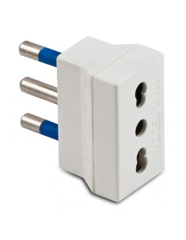ADATTATORE SPINA 2P+T 16A-10/16A Bianco