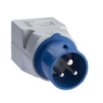 ADATTATORE SPINA 2P+T 16A BLU 2 BIPASSO