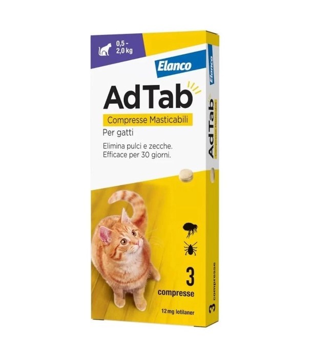 ADTAB GATTO 12MG 3Compresse Viola