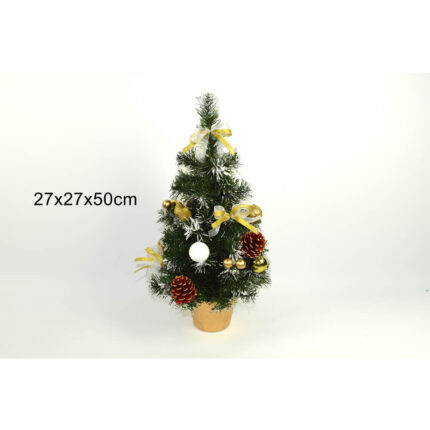 ALBERO ADDOBBATO cm 50 Oro