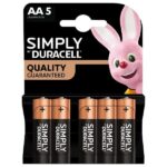 BATTERIA STILO SIMPLY AA Pz.5 Duracell