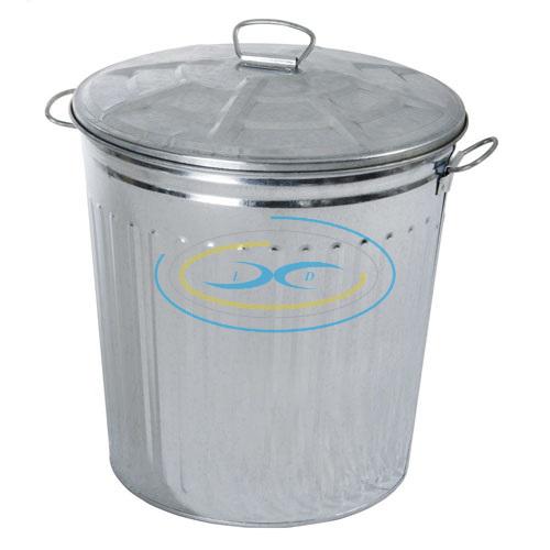 BIDONE ZINCATO Lt 18 c/Coperchio