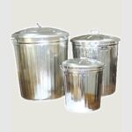 BIDONE ZINCATO Lt 35 c/Coperchio PN00051