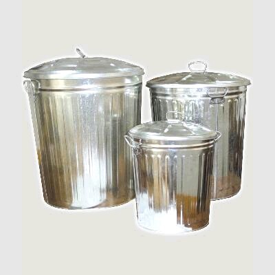 BIDONE ZINCATO Lt 35 c/Coperchio PN00051