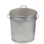 BIDONE ZINCATO Lt 62 c/Coperchio PN00052