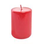 CANDELA PILLAR 9Hx15cm Rossa