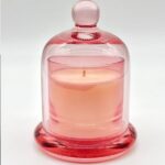 CANDELA VETRO c/COP. Rosa