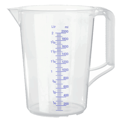 CARAFFA GRADUATA Lt 2 Trasparente