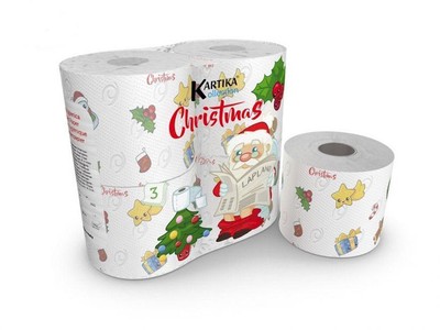 CARTA IGIENICA KARTIKA CHRISTMAS Rot.4