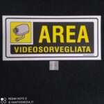 CARTELLO ADESIVO "Area Videosorvegliata"