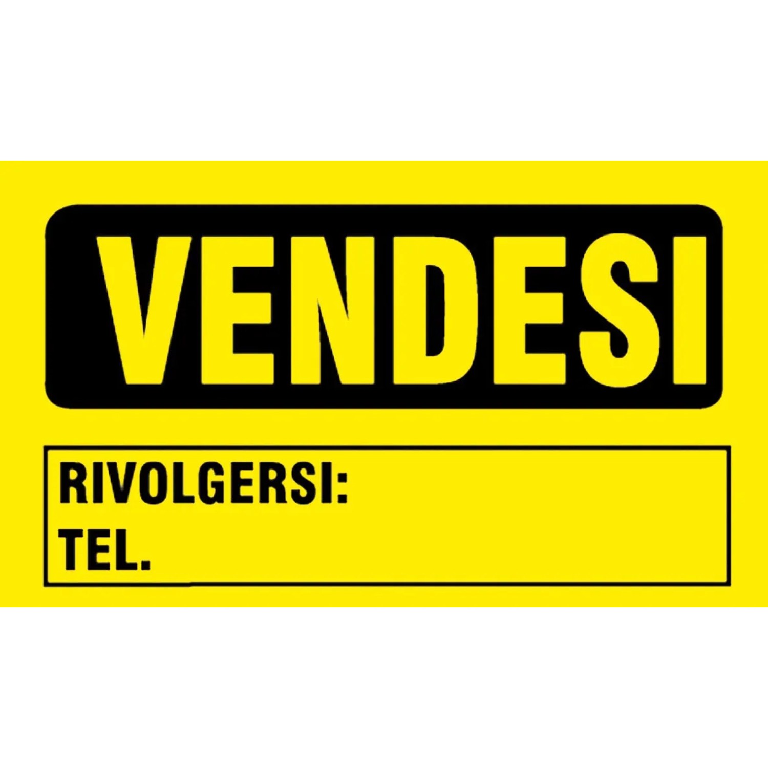 CARTELLO CIVILE "Vendesi" cm 30x20 CARTELLO CIVILE "Vendesi" cm 30x20