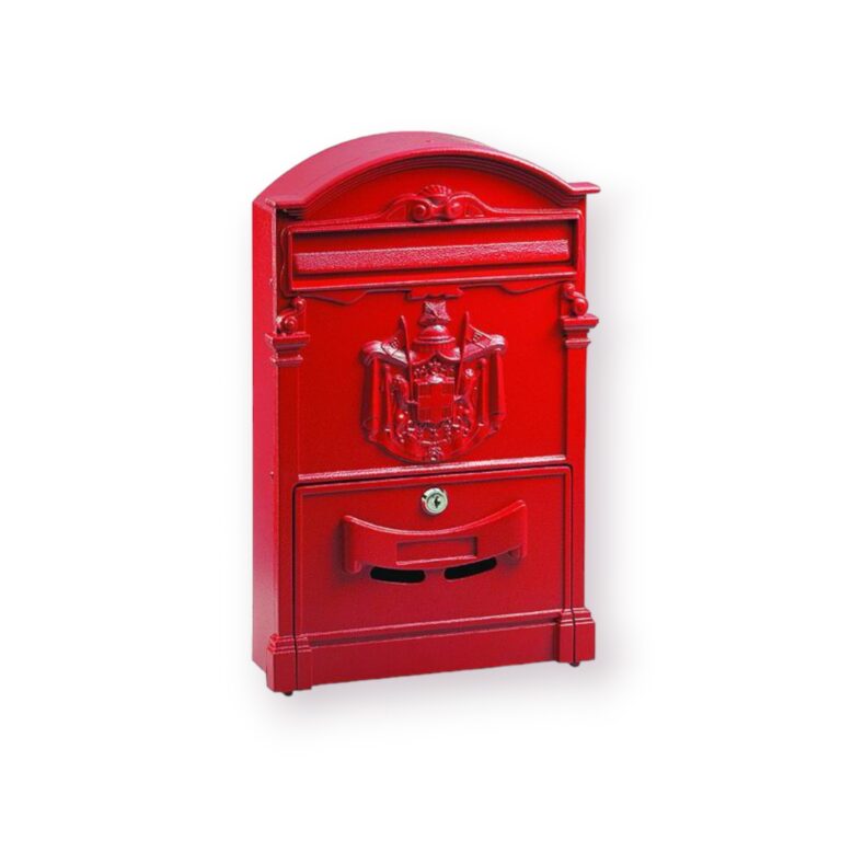 CASSETTA POSTA REGIE ALLUMINIO Rossa