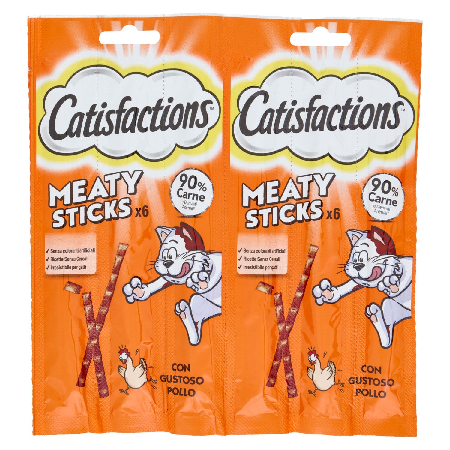 CATISFACTIONS MEATY STICKS gr5x6 Pollo CATISFACTIONS MEATY STICKS gr5x6 Pollo
