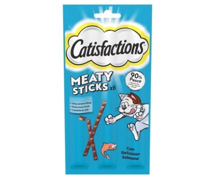 CATISFACTIONS MEATY STICKS gr5x6 Salmone