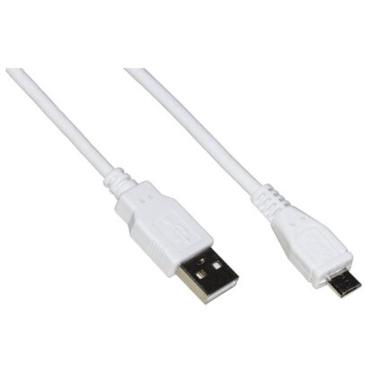 CAVO RICARICA USB MICRO 2 Mt Bianco