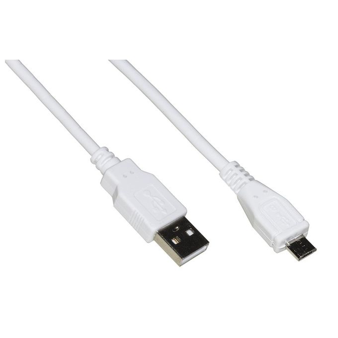 CAVO RICARICA USB MICRO 2 Mt Bianco