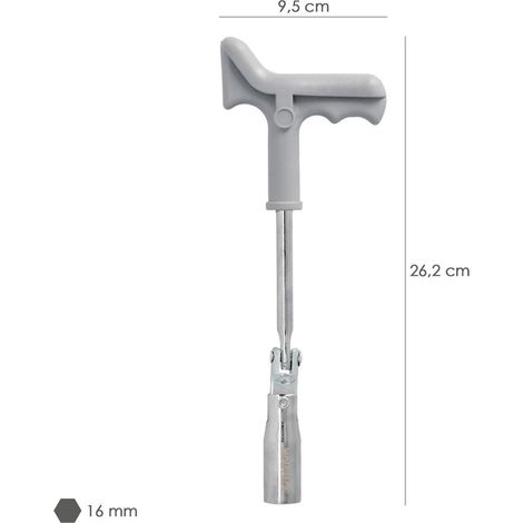 CHIAVE CANDELE mm 16 Snodata Plastica CHIAVE CANDELE mm 16 Snodata Plastica