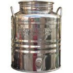 CONTENITORE OLIO INOX Lt 25 Alto Milano