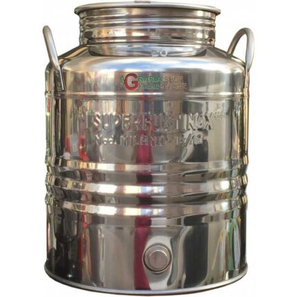 CONTENITORE OLIO INOX Lt 25 Alto Milano