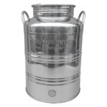 CONTENITORE OLIO INOX Lt 50 Alto Milano