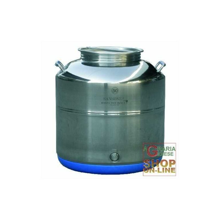 CONTENITORE OLIO INOX SALDATO Lt 30Basso
