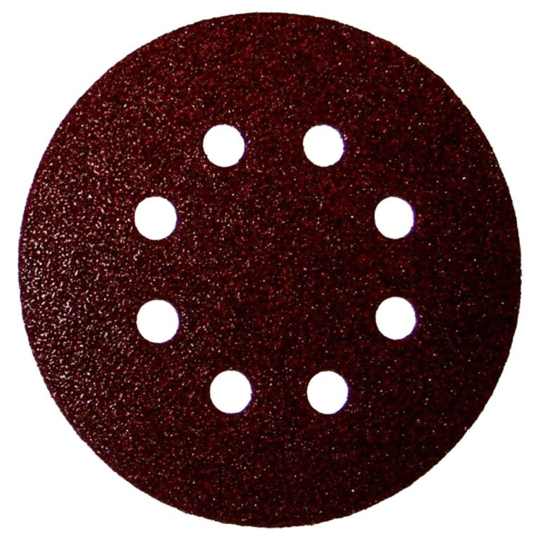 DISCO VELCRO RED D.125 8 Fori G.150 Pz.5