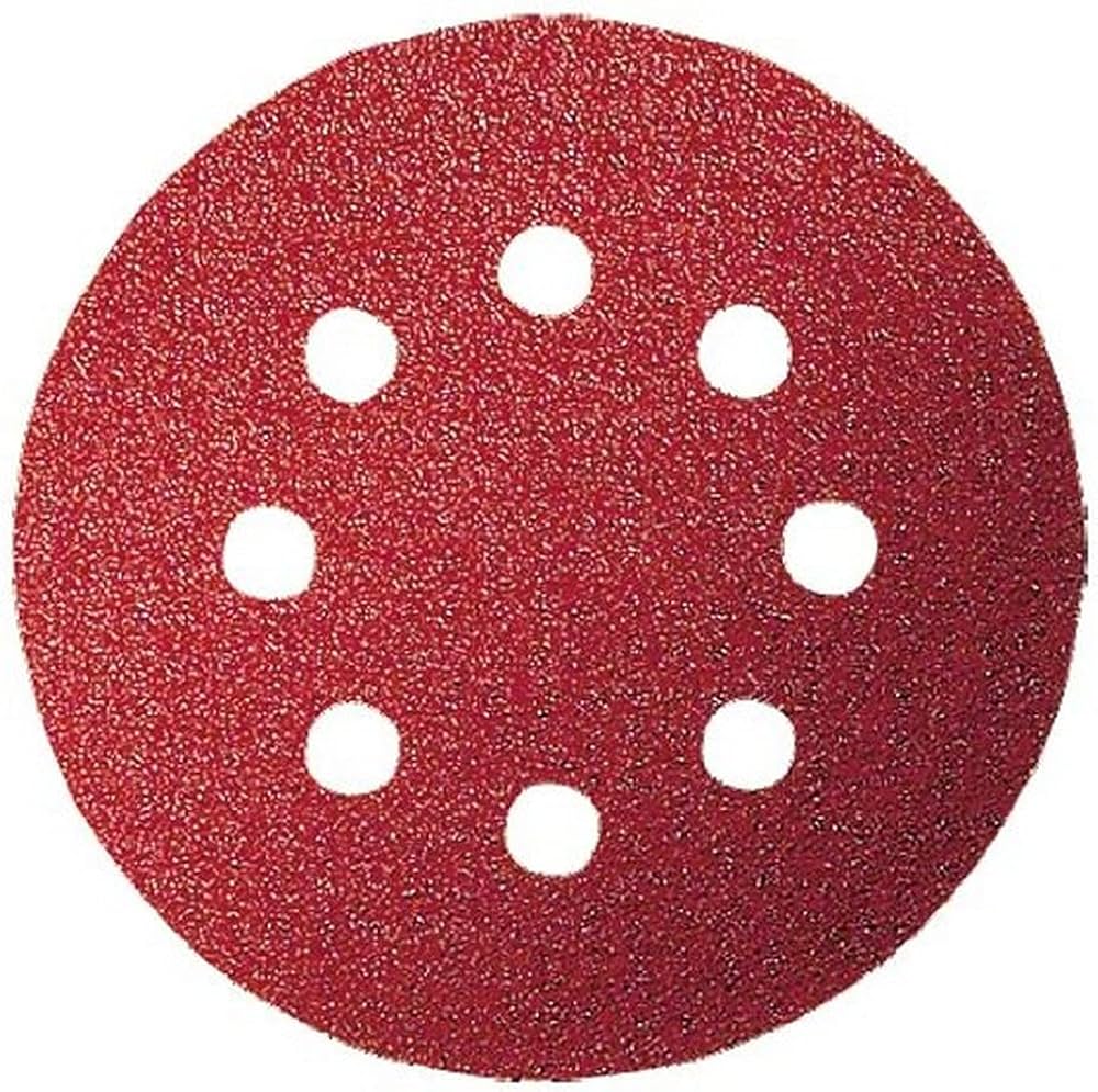 DISCO VELCRO RED D.125 8 Fori gr 80 Pz.5 DISCO VELCRO RED D.125 8 Fori gr 80 Pz.5
