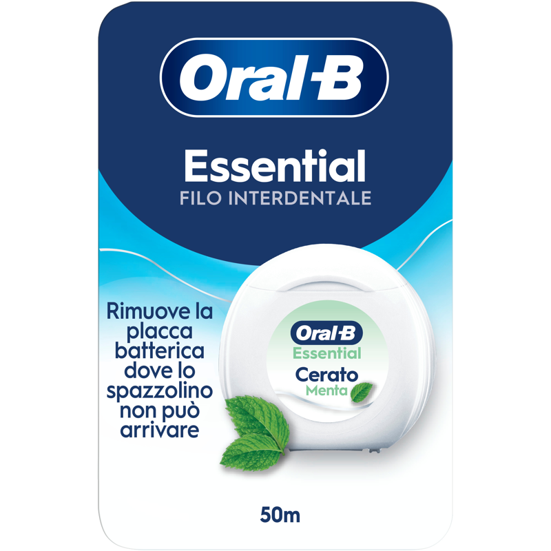 FILO CERATO ORAL-B ESSENTIAL Mt.50 Menta FILO CERATO ORAL-B ESSENTIAL Mt.50 Menta