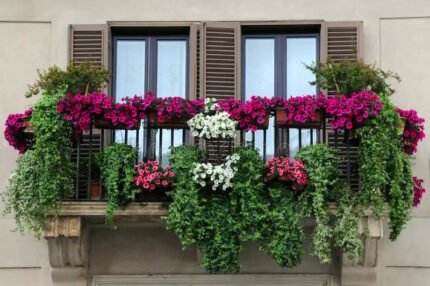 FIORIERA FERRO BATT. BALCONE FISSA cm 40