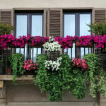 FIORIERA FERRO BATTUTO BALCONE REG.cm 40