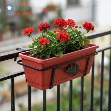 FIORIERA FERRO BATTUTO BALCONE REG.cm 50
