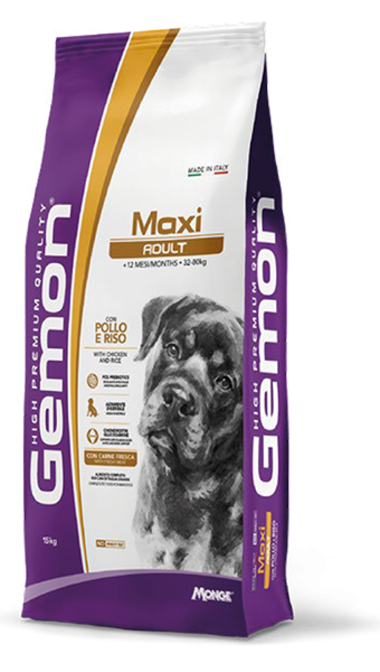 GEMON ADULT MAXI kg 15 Pollo/Riso