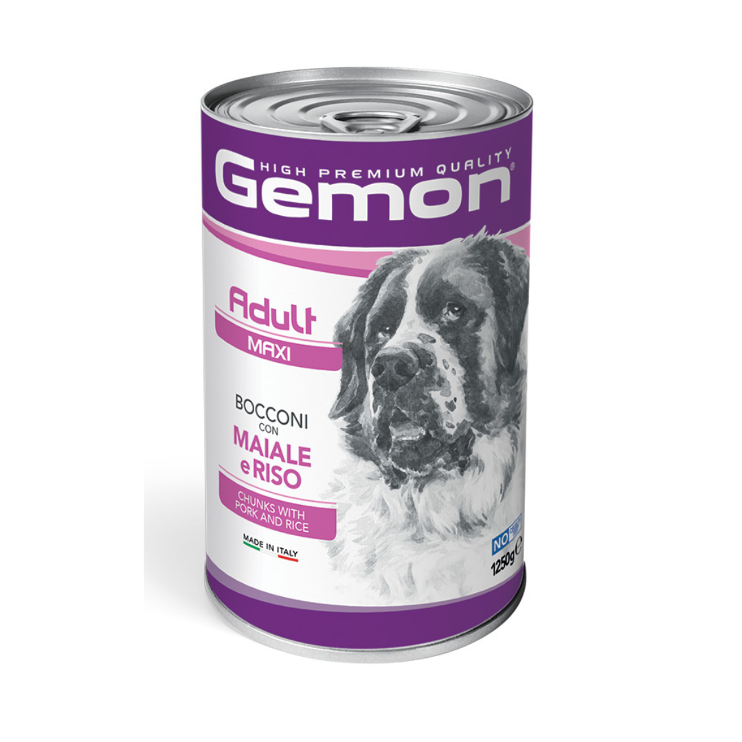 GEMON DOG ADULT MAXI gr 1250 Maiale/Riso GEMON DOG ADULT MAXI gr 1250 Maiale/Riso
