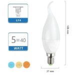 LAMPADINA LED CANDLE 5W E14 4000K