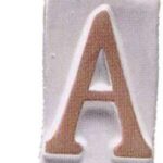 LETTERE CIVICHE TERRACOTTA
