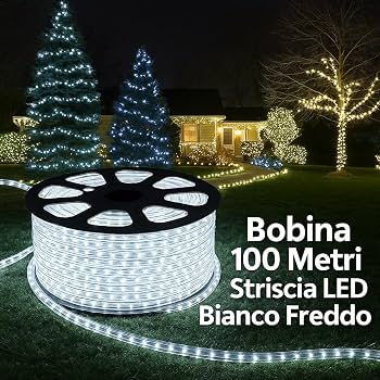 LUMINARIA 220V 100 LED Bianco C.
