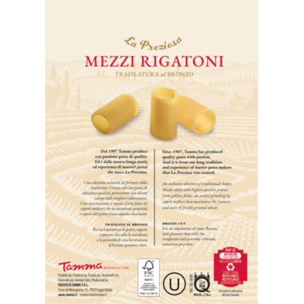 MEZZI RIGATONI N.23 LA PREZIOSA gr 500