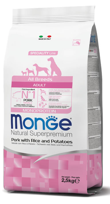 MONGE ADULT ALL BREEDS kg 12 Maiale