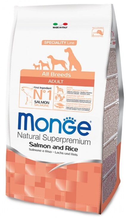 MONGE ADULT ALL BREEDS kg 12 Salmone