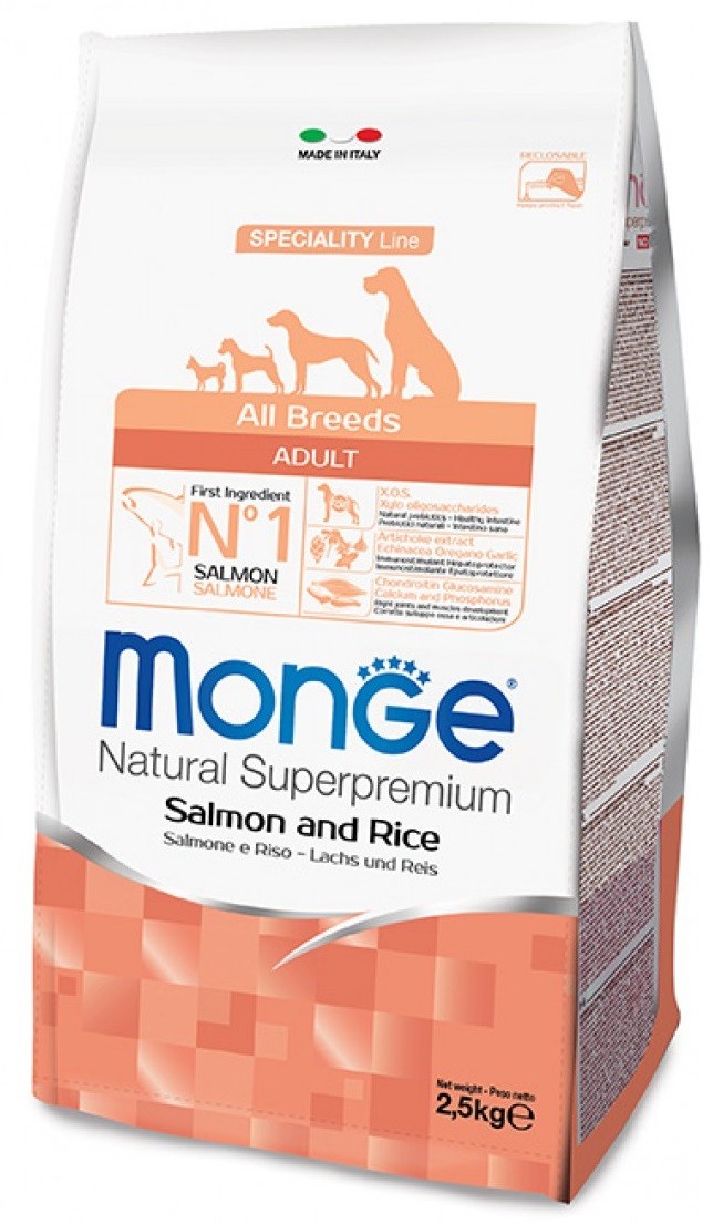 MONGE ALL BREEDS ADULT kg 2.5 Salmone
