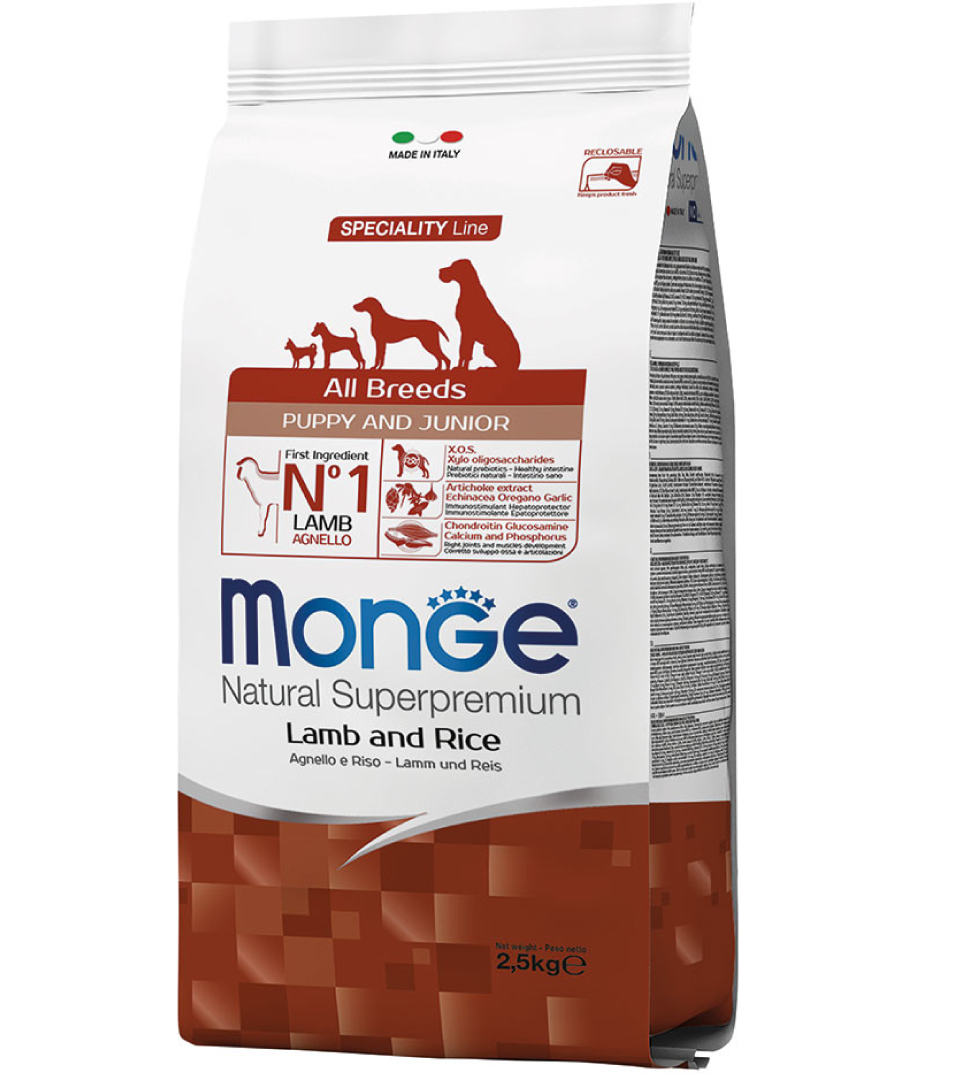 MONGE ALL BREEDS P&J kg 2.5 MONGE ALL BREEDS P&J kg 2.5