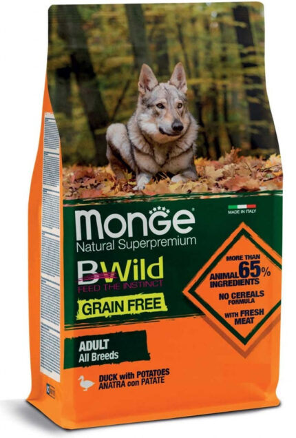 MONGE BWILD GF DOG kg 12 Anatra/Patate