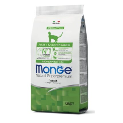 MONGE CAT ADULT kg 1.5 Coniglio