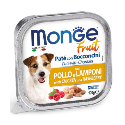 MONGE FRUIT gr 100 Pollo/Lamponi
