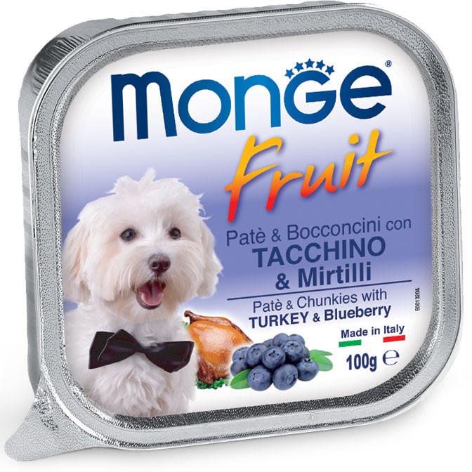 MONGE FRUIT gr 100 Tacchino/Mirtilli