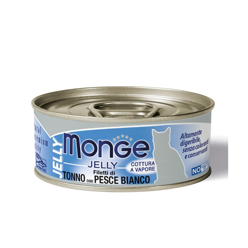 MONGE JELLY gr 80 Fil.Tonno/Pesce Bianco MONGE JELLY gr 80 Fil.Tonno/Pesce Bianco