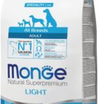 MONGE LIGHT kg 12 Salmone/Riso