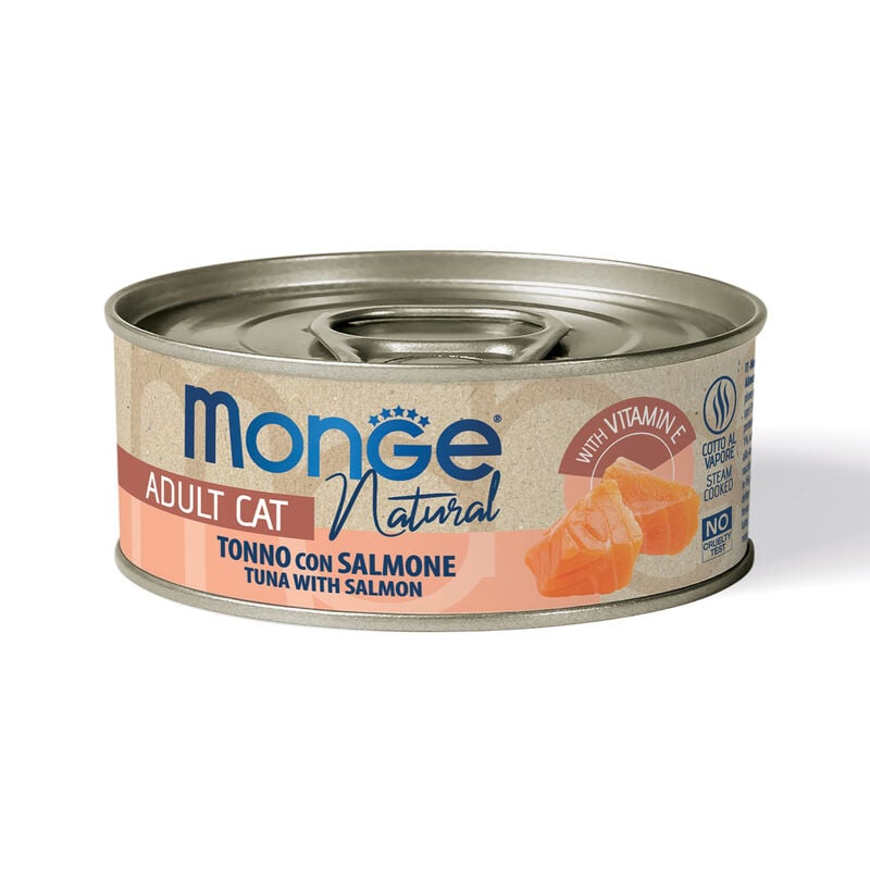MONGE NAT. gr 80 Tonno Pinne G./Salmone MONGE NAT. gr 80 Tonno Pinne G./Salmone