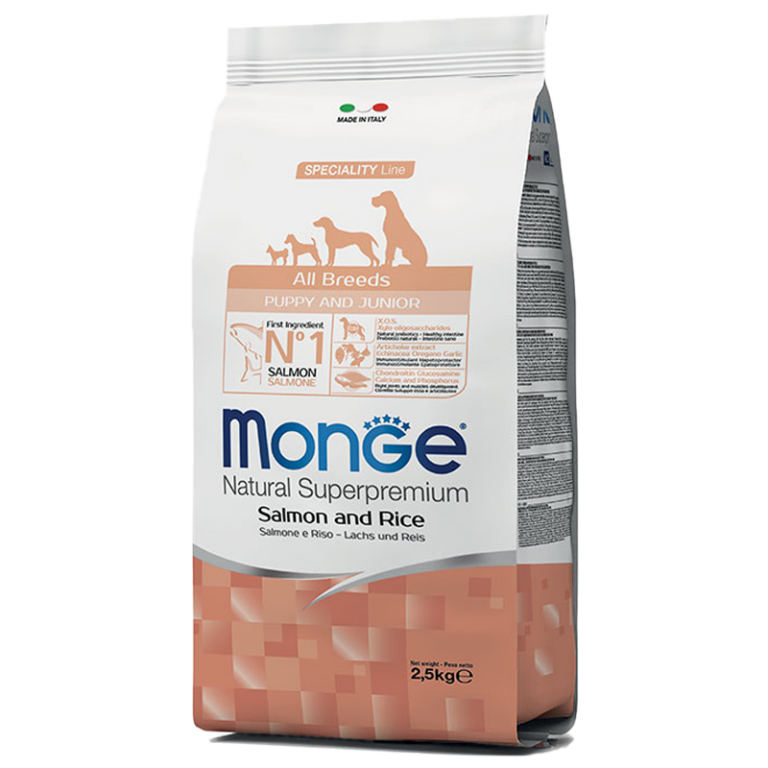 MONGE PUPPY ALL BREEDS kg 2.5 Salmone