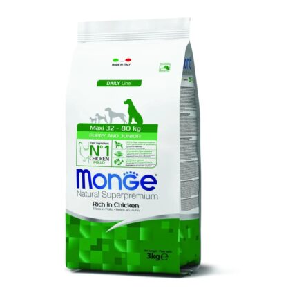 MONGE PUPPY JUNIOR MAXI kg 3 Pollo